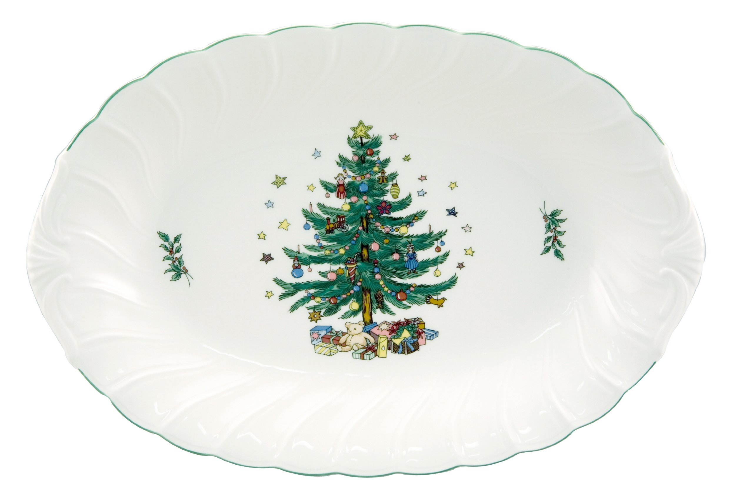 Amazon.com | Nikko Happy Holidays Oval Platter, 14-Inch: Platters
